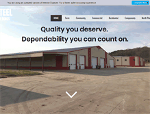 Tablet Screenshot of hardsteelbuildings.com